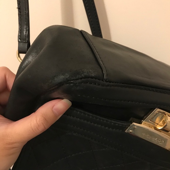 Calvin klein black crossbody with gold chain - Picture 5 of 6